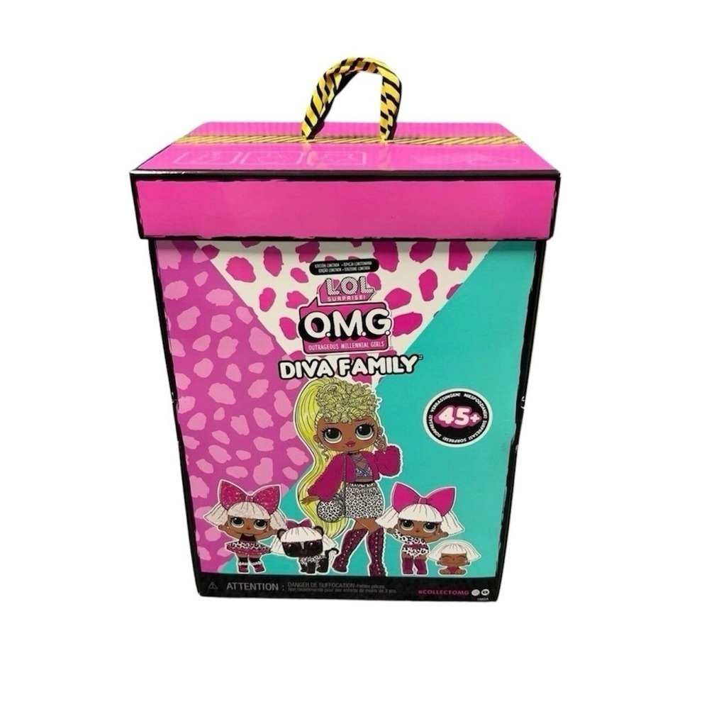 L.O.L. Surprise! OMG Diva Family with 45 Surprises/ 1 Fashion Doll 4 Collectable